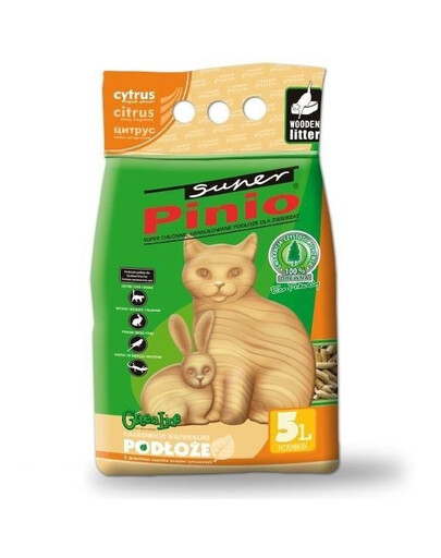 Super Benek Pinio Citrus 35 L - stelivo s vůní citronu 35l