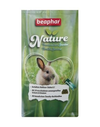 Beaphar Nature Kaninchen Junior 1,25 kg - granule pro zakrslé králíky