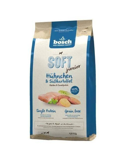 BOSCH Soft junior chicken & sweet potato 1 kg granule pre šteňatá a rastúce psy 1 kg