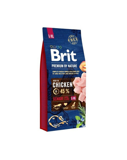 Brit Premium By Nature Senior Small/Medium Chicken granule pre starších psov malých a stredných plemien s kuracím mäsom 3 kg