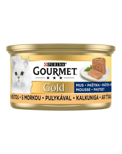  Purina Gourmet Gold Mousse paštéta s morčacím mäsom 85 g