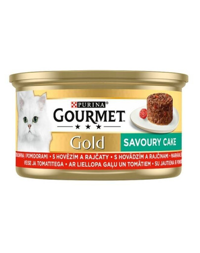 Purina Gourmet Gold konzerva s hovädzím a paradajkami 85 g