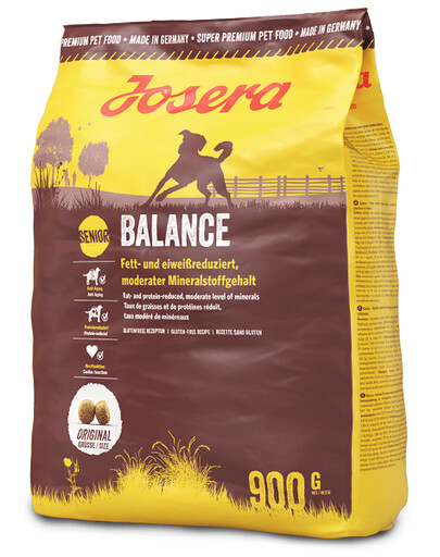 Josera Senior Balance granule s kuracím mäsom a ryžou pre starších psov 900 g