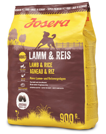 Josera Dog Lamb & Rice 900g granule so zníženým obsahom bielkovín