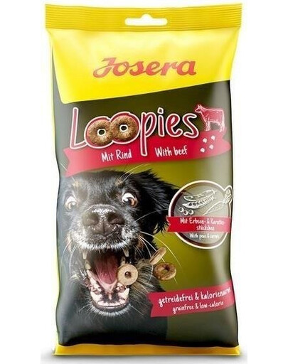 Josera Loopies WithBeef 150 g kúsky mäsa s hovädzím mäsom 150 g