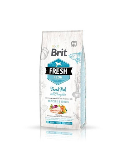 Brit Fresh Fish Adult Large Peleta 12 kg pre dospelých psov veľkých plemien, ryba s tekvicou