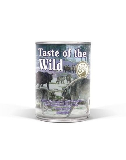 Taste Of The Wild Sierra Mountain 390 g - Mokré krmivo pre psov bez obilnín s jahňacím mäsom, zeleninou a ovocím