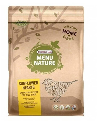 VERSELE-LAGA slnečnicové srdiečka 750 g vylúpaných slnečnicových semienok pre vtáky