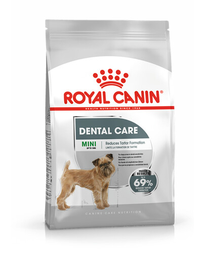 Royal Canin Dental Care Mini granule na zníženie tvorby zubného kameňa určené pre dospelých psov malých plemien 3 kg