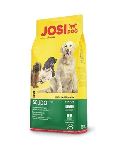 JosiDog Solido 18 kg - nízkokalorické granule pro psy s nadváhou nebo starší psy