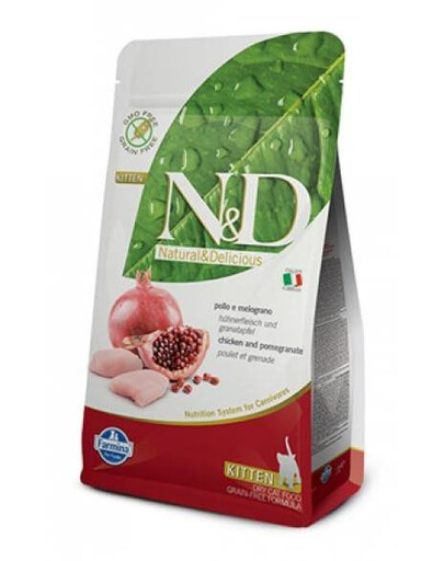 Farmina N&D Prime Cat Chicken Pomegranate Kitten 1,5 kg - kuracie a granátové granule pre mačiatka