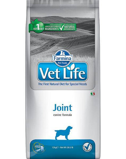 Farmina Vet Life JOINT Dog12kg - suché krmivo pro psy s onemocněním kloubů a po ortopedických operacích 12kg