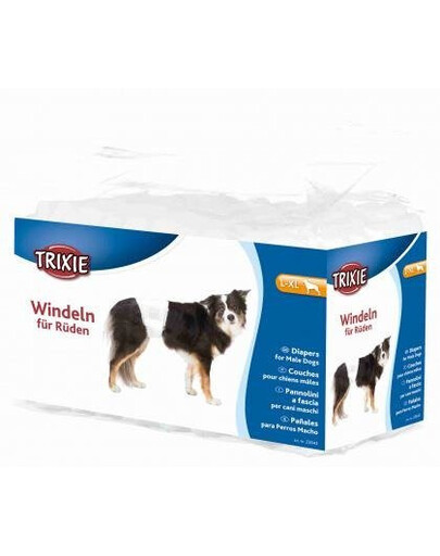 Papierové plienky Trixie pre dospelých psov L-XL 60-80cm, 12 ks/balenie