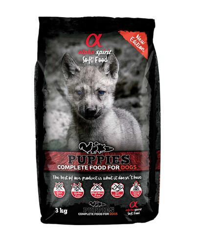 Alpha Spirit Puppies 3 kg mäkké granule pre šteňatá