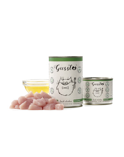 Gussto Fresh krmivo pre mačky čerstvé kuracie mäso 200g