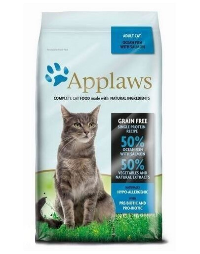 Applaws Complete Cat Adult Cat Ocean Fish with Salmon 1. 8 kg - suché krmivo pre dospelé mačky s oceánskou rybou s lososom 1,8 kg