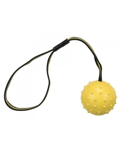 Trixie Sportovní míč na řemínku z přírodního kaučuku se skvrnami 6 cm/35 cm