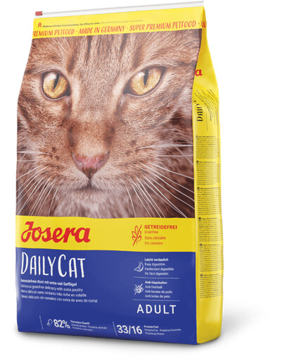 Josera DailyCat 2 kg - suché krmivo pro dospělé kočky bez obilovin