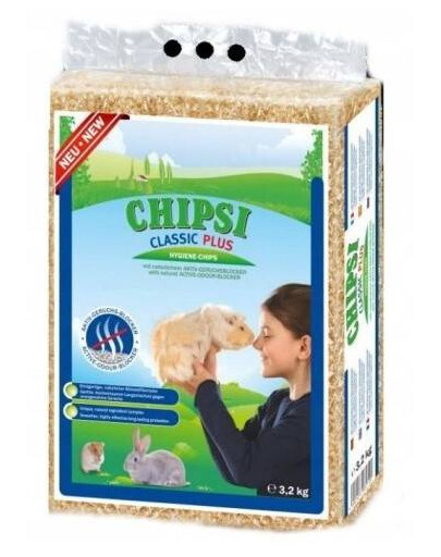 Chipsi Classic PLUS 60 l 3,2 kg piliny pre hlodavce