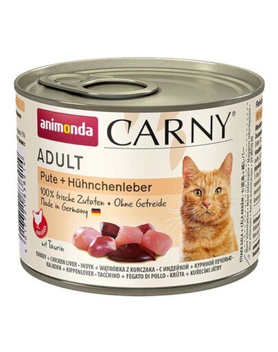ANIMONDA Carny pre dospelé mačky morčacia a kuracia pečeň 200 g