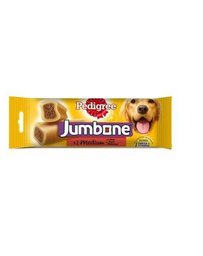 PEDIGREE Jumbone Medium pre psy stredných plemien s hovädzím mäsom 12x 180 g