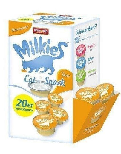 Animonda Cat Snack Harmony mit Matz 20 x 15g - Kočičí mléko se sladem 20x15g