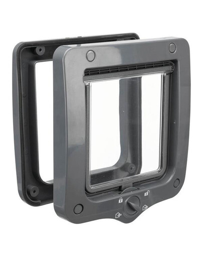 Čtyřcestná dvířka pro kočky Trixie Grey