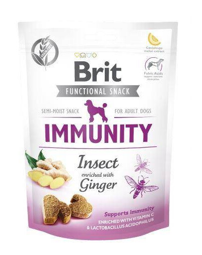 BRIT Care Functional Snack Immunity Insect 150 g maškrta pre psov na imunitu 150 g