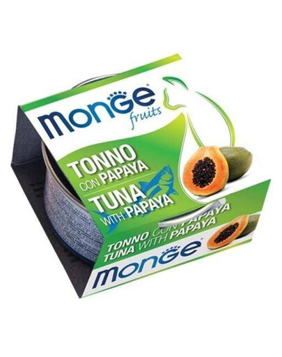 MONGE Fruit Cat krmivo pre mačky tuniak s papája 80 g