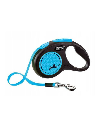 FLEXI Automatické vodítko New Neon S, dĺžka 5 m, modré