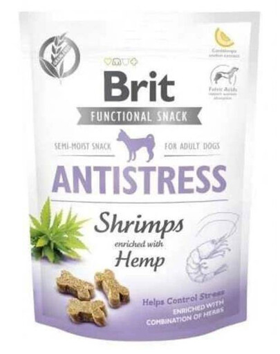 Brit care dog funkčný snack krevety antistresové 150 g psie maškrta na zníženie stresu