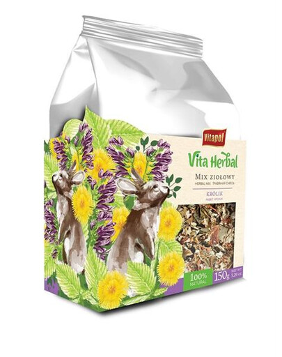 Vita Herbal pre králiky, bylinná zmes 150 g, pochúťka 150 g