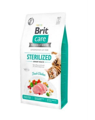 Brit Care Cat Grain Free Sterilized Urinary 2 kg granule pre dospelé sterilizované mačky