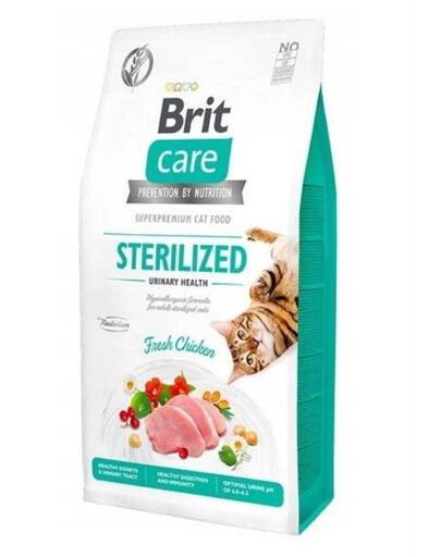 Brit Care Cat Grain free sterilized urinary 400 g krmivo pre dospelých, sterilizované mačky