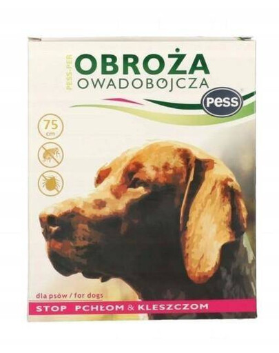 PESS Pess-Per obojok proti kliešťom a blchám pre psov bez zápachu 75 cm