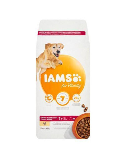 IAMS For Vitality Senior kurča veľkých plemien 12 kg