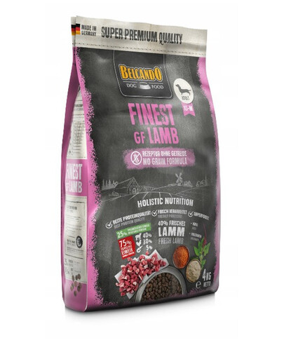 BELCANDO Finest Grain Free Lamb XS-M 4 kg jahňacie granule pre psov