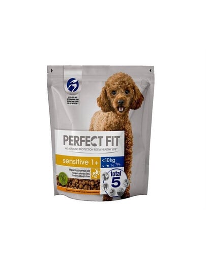 Perfect Fit Sensitive 1+ Rich in Turkey granule 825 g pre dospelých psov malých plemien