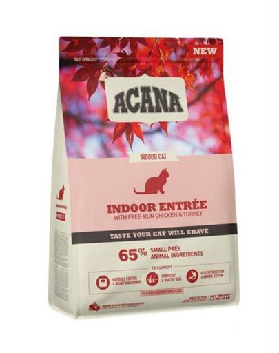 Acana Indoor Entrée Cat, granule pre mačky nevychádzajúce poza domov 1,8 kg