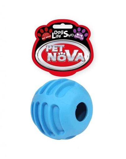 Pet Nova DOG LIFE STYLE loptička 6 cm, modrý, hovädzia príchuť