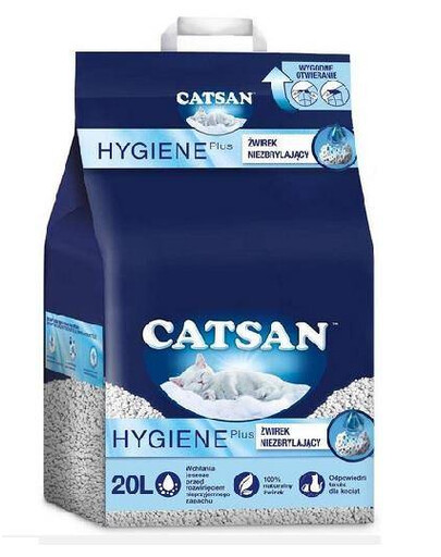 CATSAN Hygiene Litter 20 l prírodná podstielka pre mačky