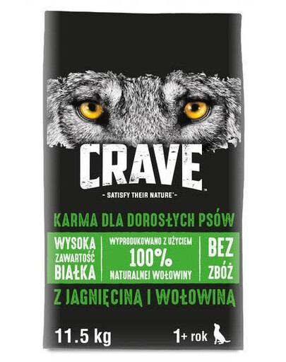 CRVP Dry Lamb/Beef 11,5kg - kompletní krmivo bez obilovin pro dospělé psy