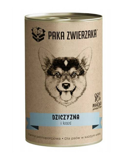 Pet Crate konzerva so zverinou a lososom 400 g