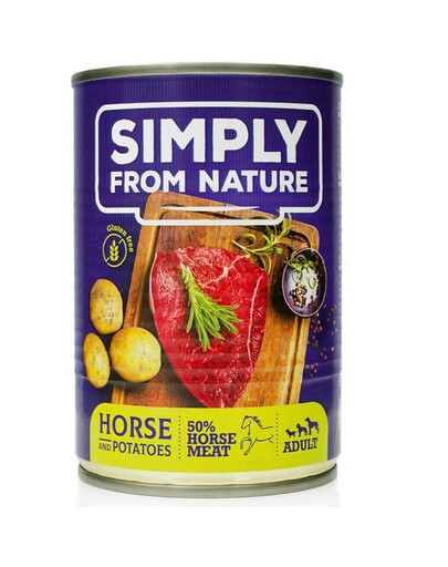 SIMPLY Z PRÍRODY mokré krmivo pre psov s konským mäsom a zemiakmi 400 g