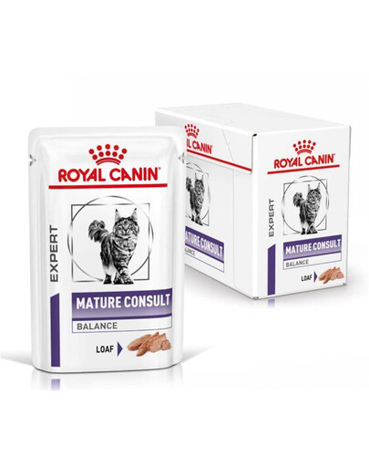 ROYAL CANIN VHN Cat Mature Consult Balance Loaf mokré krmivo pre staršie mačky 12x 85 g