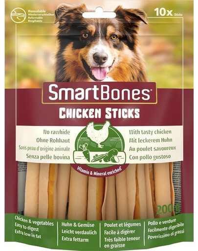Smart Bones Chicken Fingers 10 ks - pochúťka pre psov 10 ks