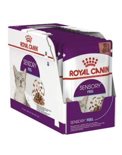 ROYAL CANIN Sensory Feel vlhké krmivo pre mačky stimulujúce vnímanie textúry 12x 85 g