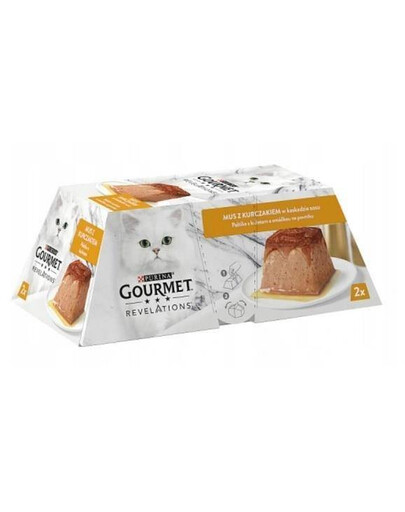 Purina Gourmet Revelations Mousse pena s kuracím mäsom 2x 57 g