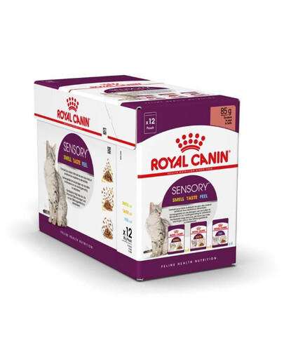 Royal Canin FN Sensory Multipack in sauce 4x3x85g - vlhké krmivo pro dospělé kočky, 12 x 85g