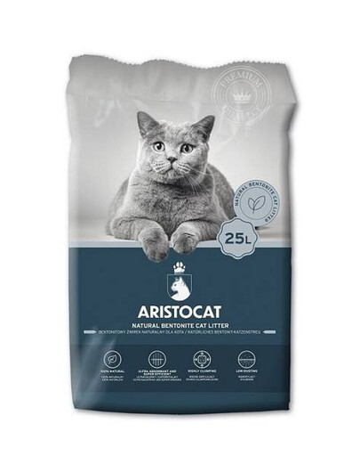 ARISTOCAT Bentonite Plus prírodné bentonitové podstielky pre mačky 25 l